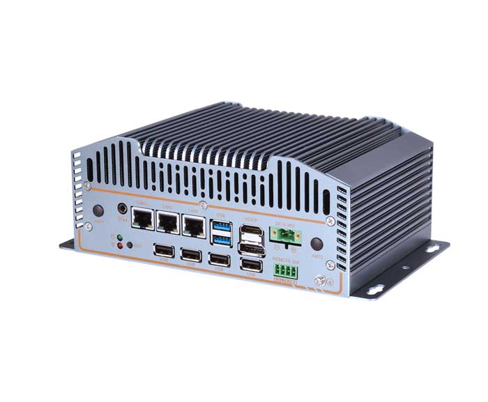 Fanless Industrial Mini PC Intel 12th Gen Alder Lake-N N97 N305 x7425E 3*RJ45 Lan 6*Com