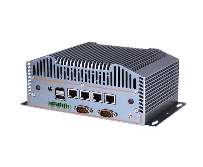 12th Gen N150 N100 Industrial Fanless Mini PC 4*2.5G LAN 6*COM 1*DDR5 HD+DP+Type-C Embedded Mini PC